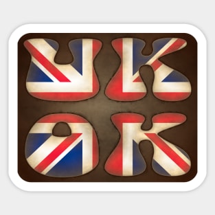 UK OK Sticker